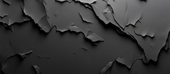 Sticker - Abstract black paper texture backdrop Top view Copyspace