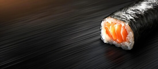 Poster - Japanese cuisine seafood sushi rolls for Setsubun. with copy space image. Place for adding text or design