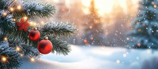 Poster - Christmas greeting card for you. with copy space image. Place for adding text or design