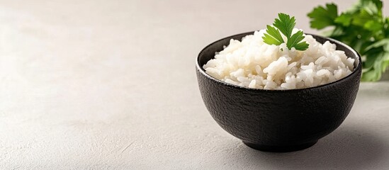 Fototapete - Chestnut rice a Japanese dish. with copy space image. Place for adding text or design