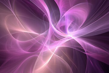 Leinwandbilder - Soft purple abstract patterns intertwining in a swirling motion create a tranquil atmosphere