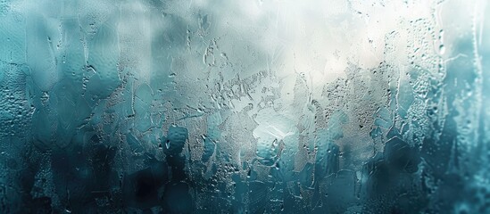 Poster - Abstract background featuring a frosty pattern on glass. with copy space image. Place for adding text or design