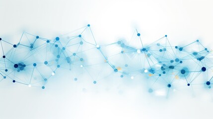 Aufkleber - a clean white background with an abstract web of blue lines and dots illustrating the concept of dig