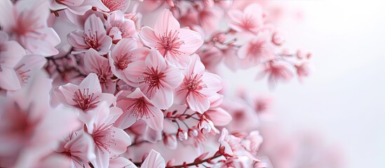 Aufkleber - Cherry blossoms in spring for background or copy space for text