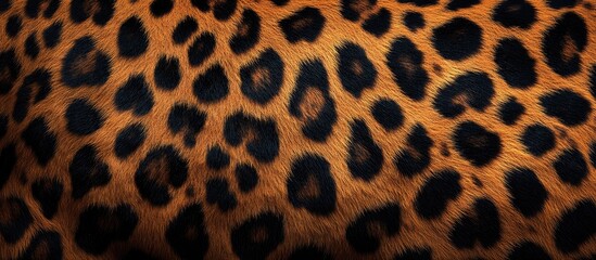 Poster - leopard skin. with copy space image. Place for adding text or design