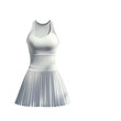 © Asier - A women's sportswear set consisting of a sleeveless top and pleated skirt, isolated on a white background. PNG transparent.