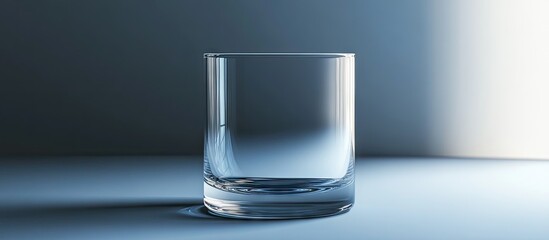 Aufkleber - empty transparent glass. with copy space image. Place for adding text or design