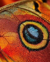 Poster - Vibrant Patterns on Butterfly Wing Detail