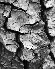Poster - Intricate Macro Image of Rugged Tree Bark Texture