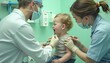 © Shmidt Vladilen - Doctor vaccinates a crying child