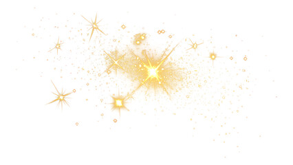 Wall Mural - png starburst confettis background effect night.