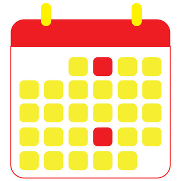 Calendar editable stroke icon . Vector illustration.  EPS 10/AI