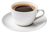 PNG Coffee cup of americano saucer drink mug.