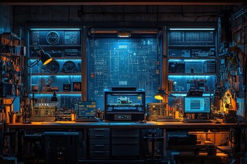 Poster - A Hacker's Workstation with Multiple Monitors and a 3D Printer