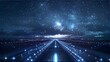 © filmanana - Futuristic starry night sky above a digital runway
