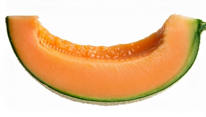 Wall Mural - A slice of cantaloupe melon