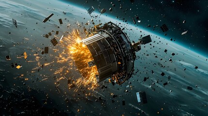 Poster - An AI controlled satellite using advanced sensors and analytics to identify track and map space debris orbiting the Earth