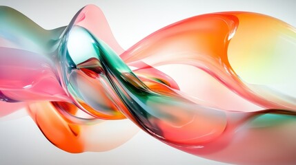 Poster - Flowing, vivid colors in an abstract style create an engaging visual experience, blending artistic elements of fluidity, energy, and modern expression.