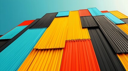 Aufkleber - Durable coated steel sheets with a smooth glossy finish for versatile industrial architectural and construction applications  These robust metal materials offer enhanced protection