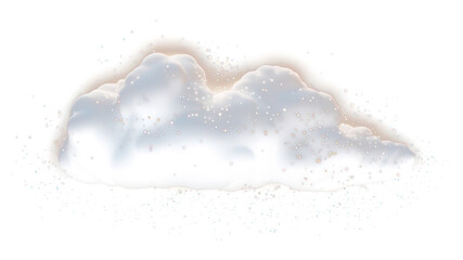 Wall Mural - png cloud shape sparkle light glitter outdoors nature night.