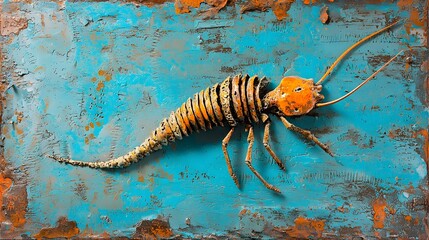 Aufkleber - Enigmatic Anomalocaris Fossil Uncovered from the Cambrian Era Marine Ecosystem   A Rare Prehistoric Creature Offering Insights into the Ancient Oceans and the Evolution of Life