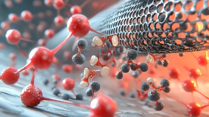 Poster - Graphene based water membrane with intricate molecular structure blocking and removing contaminants for clean pure water technology and sustainable environmental solutions