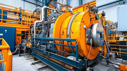 Poster - High Temperature Furnace Used for Annealing Metal Sheets in Industrial Manufacturing Process  Metalworking Equipment Heating Aluminum