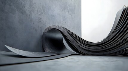 Aufkleber - Hot Rolled Metal Sheets Exiting a Rolling Mill Industrial Production Process  Closeup view of shiny reflective metal sheets emerging from a large manufacturing mill or factory