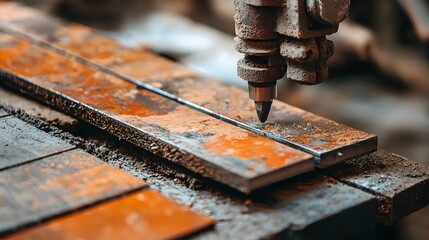 Poster - Precisely Crafted Ceramic Tiles Transformed by Advanced Waterjet Cutting Technology for Seamless Home Renovation and Modern Interior Design