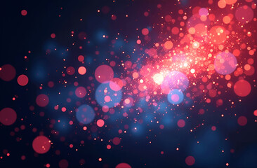 Wall Mural - abstract christmas background with bokeh
