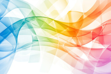 Poster - Colorful waves intertwine, creating a harmonious blend that inspires peace