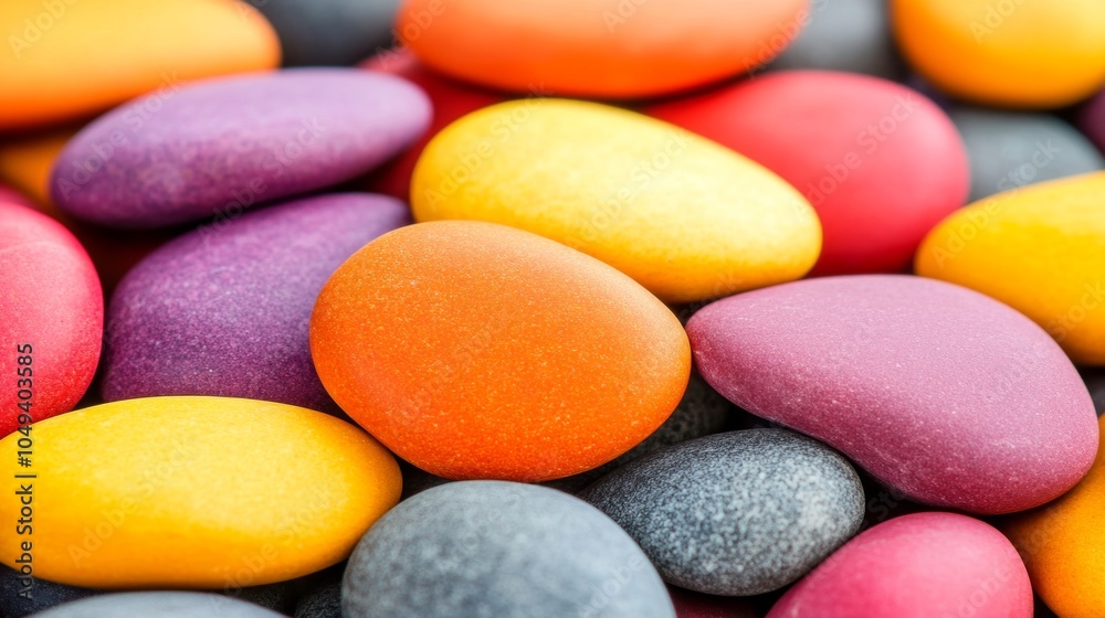 Detailed macro view of rocks, revealing unique textures and colors ...