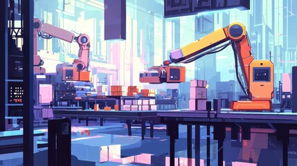 Poster - Robotic Arms in an Automated Factory Setting