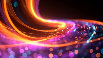 Wall Mural - cosmic swirl of light and color