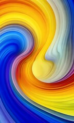 Poster - colorful vector background with colorful waves and curved lines, vector illustration design in the s