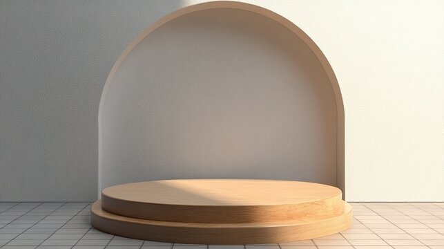 Music podium with an adjustable stand, displayed on a transparent background for performance scenes