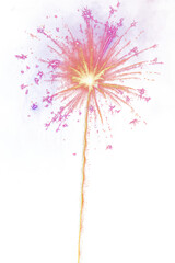 Wall Mural - PNG  Fireworks outdoors nature purple.