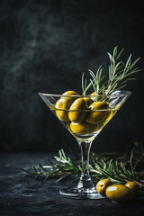 the freshness and vibrancy of olives on the color background Perfect for promotions in Mediterranean restaurants or olive-based product ads.
