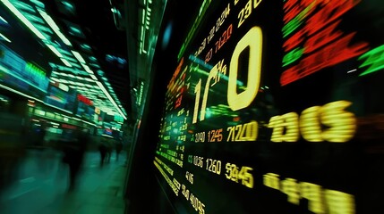 Poster - Dynamic Stock Market Trading Screen View