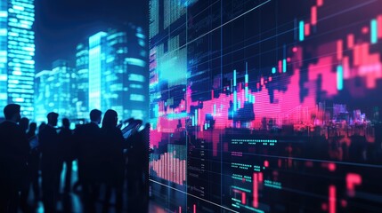 Poster - Dynamic Financial Conference in Urban Skyline