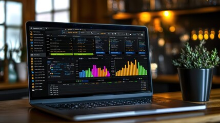 Poster - Dynamic Business Dashboard Displaying Real-Time Data