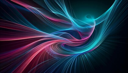 Aufkleber - Elegant abstract gradient of turquoise and fuchsia colors background