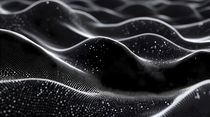 Wall Mural - Textured point wave bump background. abstract dot background. cyberspace technology background. Stippling. Illustration