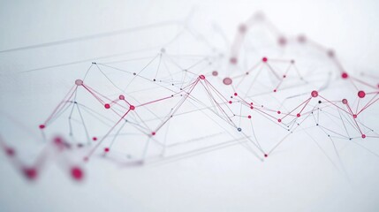 Poster - Abstract financial graph with line charts on white background, market analysis concept