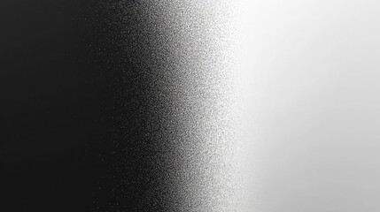Poster - Gray white grainy gradient background, noise texture banner with copy space