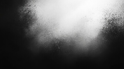 Poster - Monochrome grainy noise texture background, retro gradient banner design