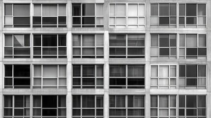 Striking monochrome architecture, a study in geometric design and urban landscapes