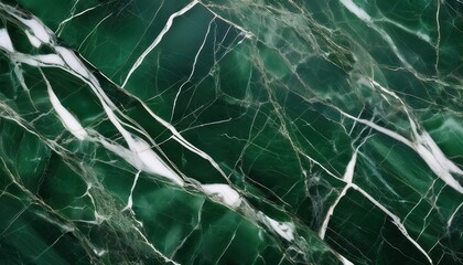Poster - Rich Emerald Green Marble Texture with Elegant White and Golden Veining. Perfect for Luxury Interior Design, Artistic Wall Panels, Countertops, and Premium Digital Backgrounds