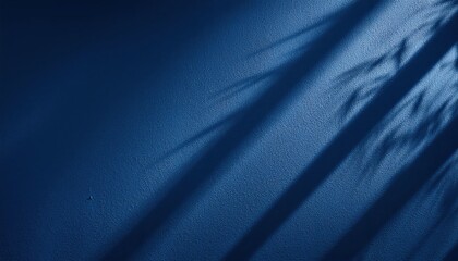 Poster - Abstract Moody Blue Wall Texture with Long Shadows. Ideal for Minimalist Backgrounds, Web Design, and Visual Storytelling in Photography or Graphic Projects, Conveying Calm and Depth
