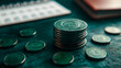 © InspireStock Studio - Exploring the intricacies of modern currency a close-up on stacked coins representing financial value andinvestment opportunities